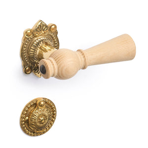 Østerbro | Dörrhandtag i Ask / Mässing - 1670/1671 rosetter och nyckelskyltar