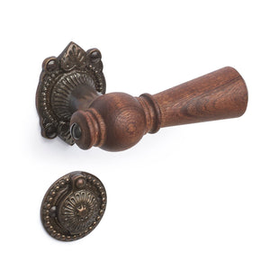 Østerbro | Dörrhandtag i Mahogny / Brunerad - 1670/1671 rosetter och nyckelskyltar