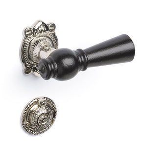 Østerbro | Dörrhandtag i Svart / Nickel - 1670/1671 rosetter och nyckelskyltar