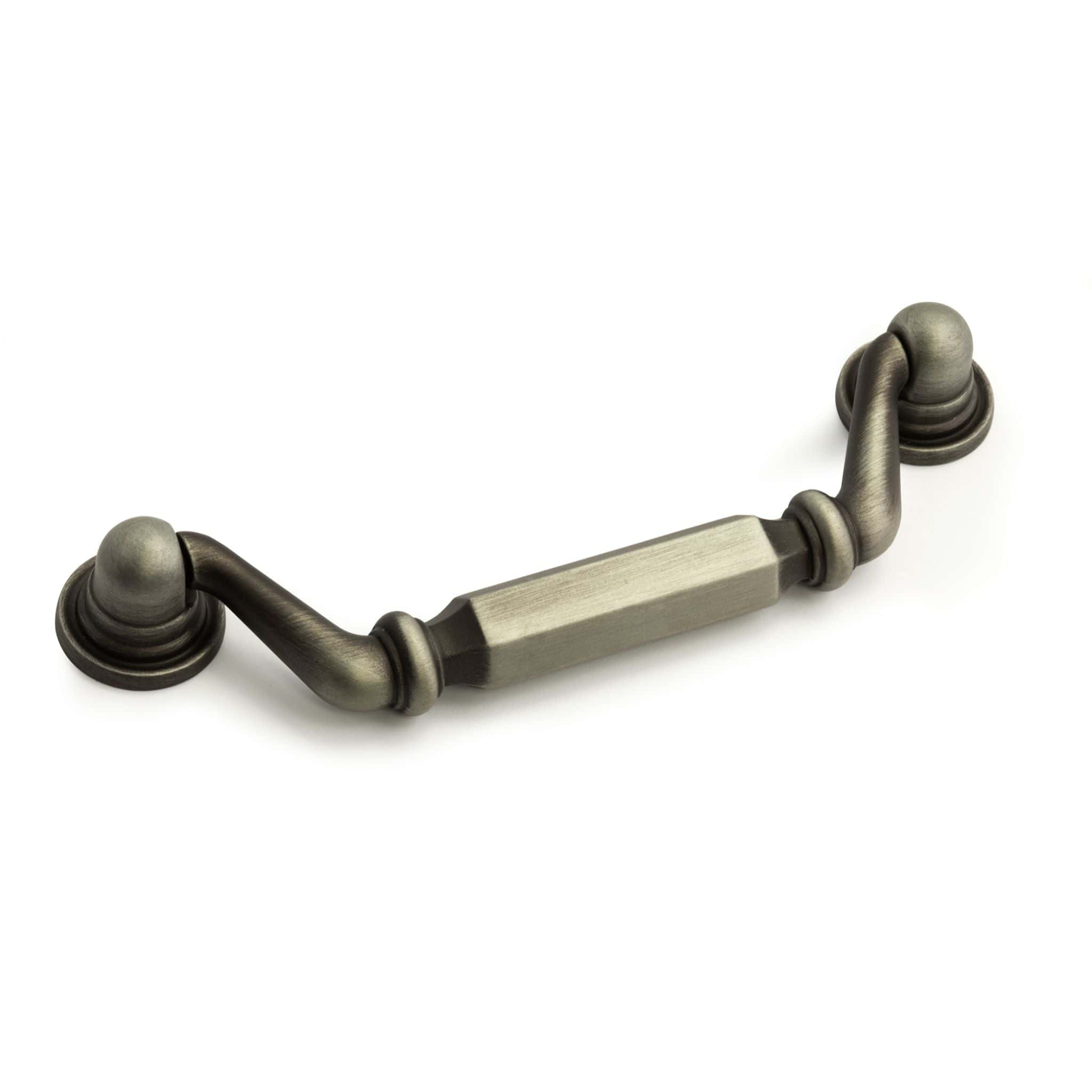 Patricia | Greb i Børstet Tin | 2 stk L 115 mm (C/C 96 mm) Habo HB-100098 FINICC