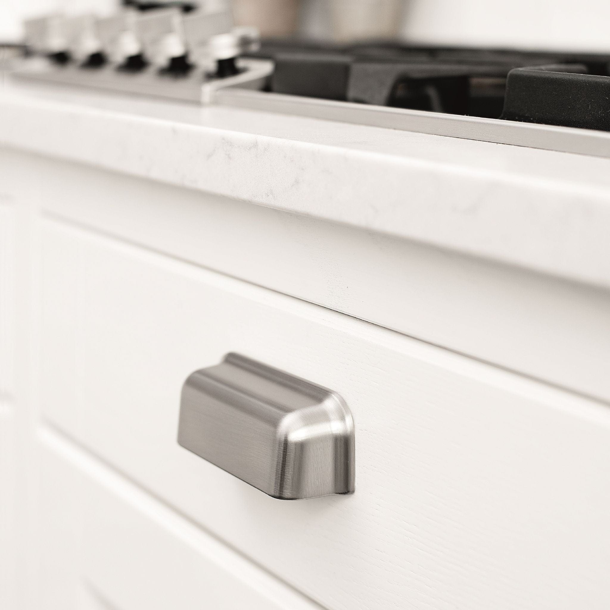 Port | Greb i Rustfrit Stål Finish L 112 mm (C/C: 96 mm) Furnipart FP-542760096-66 FINICC