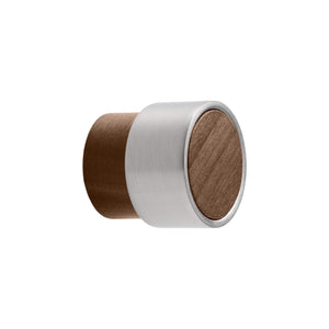 Radio | Knopp i Valnöt / Rostfritt Stål Finish - med lack