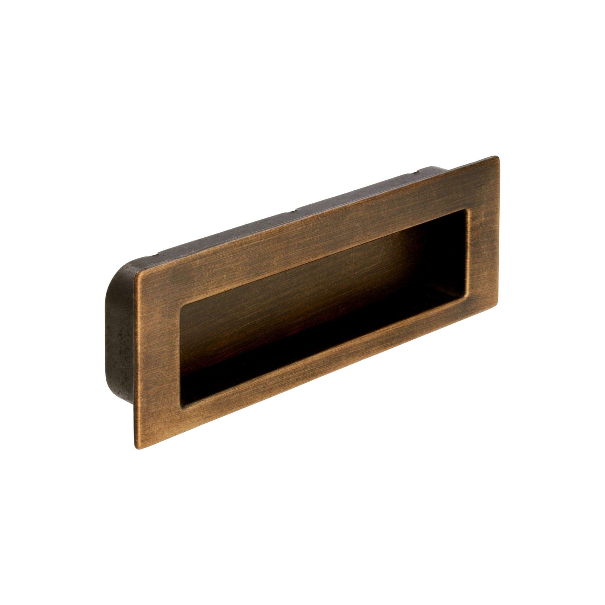 Rect | Indfræsningsgreb i Antik Messing L 112 mm (C/C 96 mm) SIRO SR-2382-112ZN79 FINICC