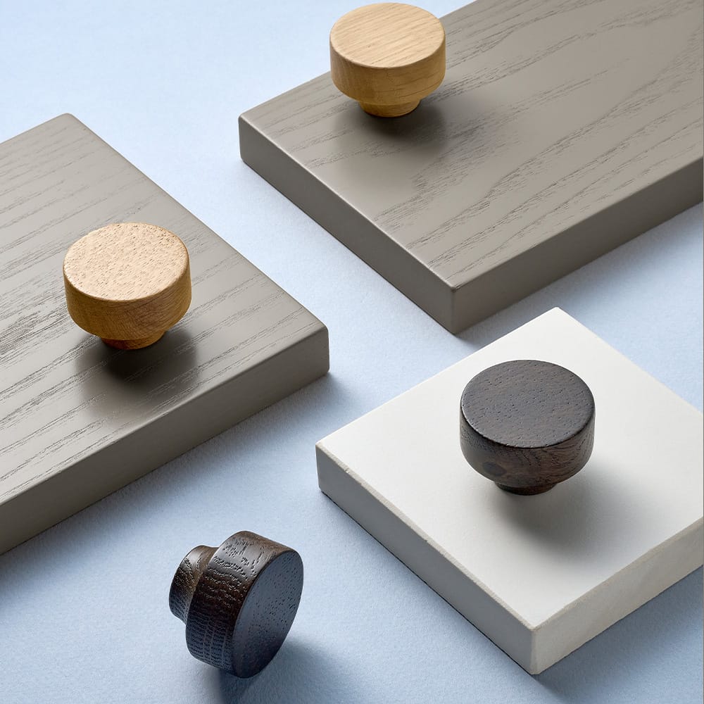 Row | Knop i Ubehandlet Eg Ø 40 mm x D 28 mm Beslag Design BD-373365-11 FINICC