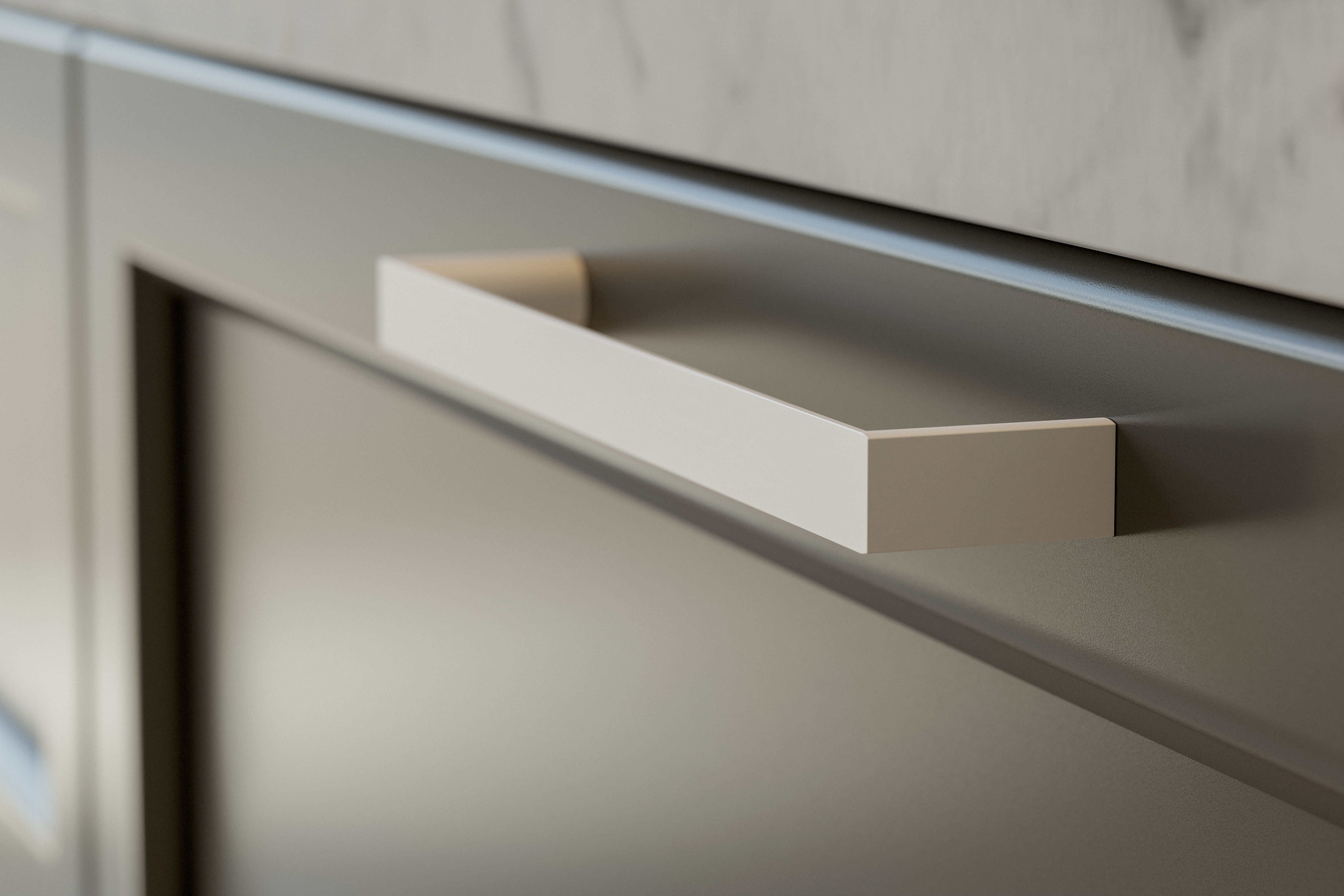 Sala | Handtag i Matt Vit