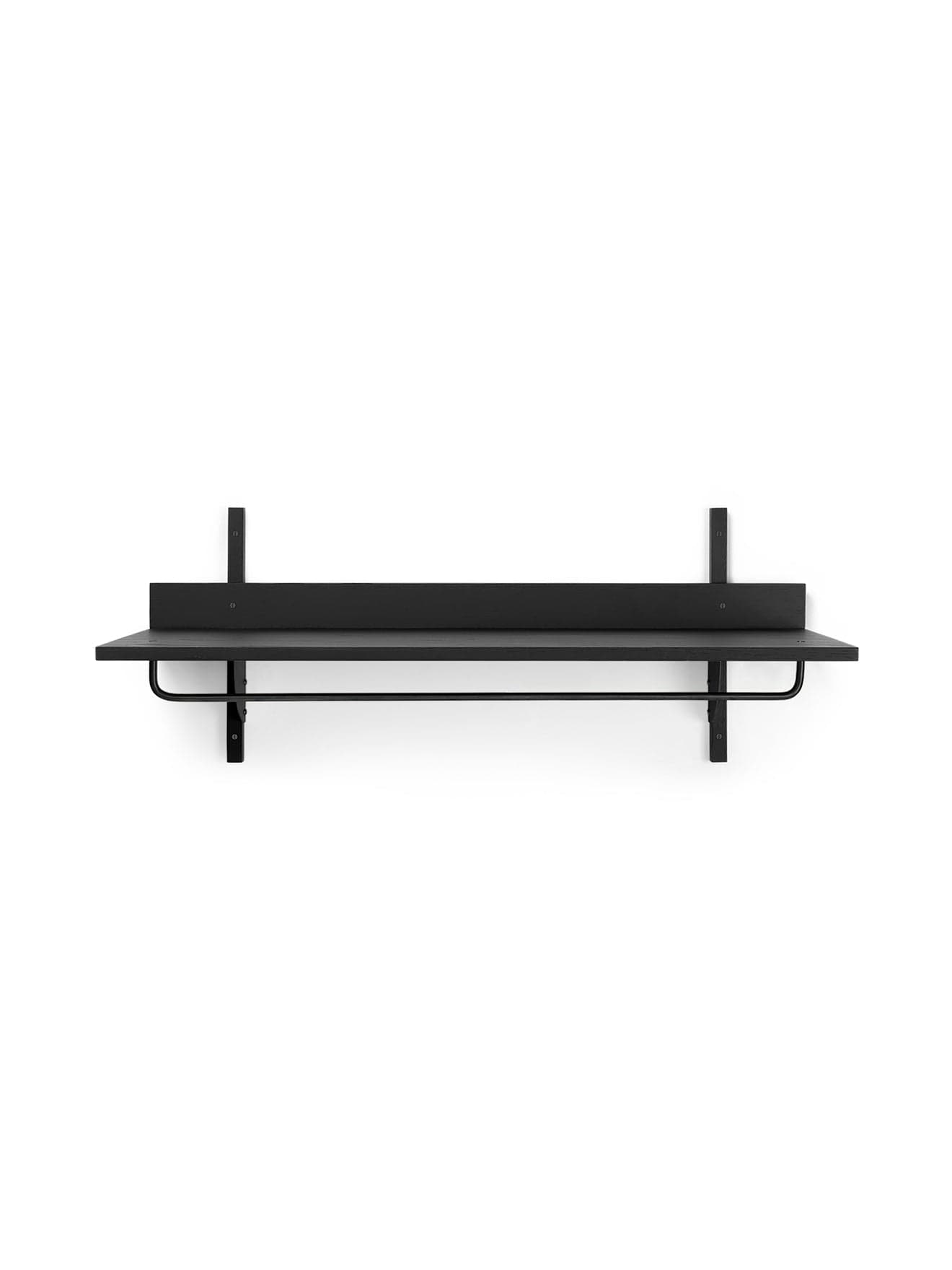 Sector Rack Shelf - Black Ash/Bl Brass