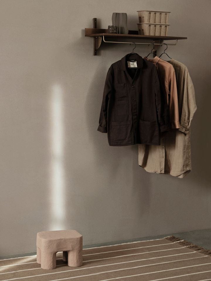 Sector Rack Shelf - Smoked Oak/Brass