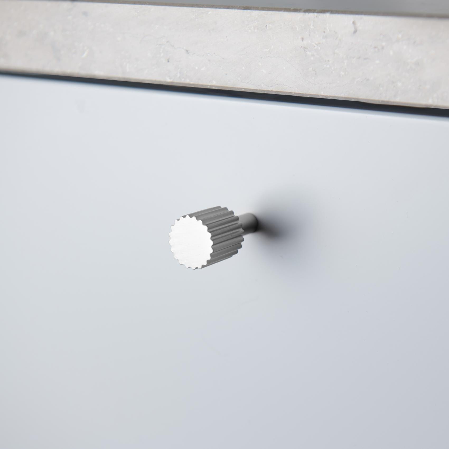 Smögen | Knop i Børstet Rustfrit Stål Finish | 2 stk Ø 20 mm x D 37 mm Twentytwo TF-908619 FINICC