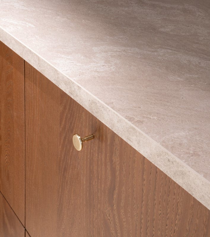 Spira | Knop i Blank Messing med Lak Ø 24 mm x D 28,5 mm Beslag Design 343361-11 FINICC