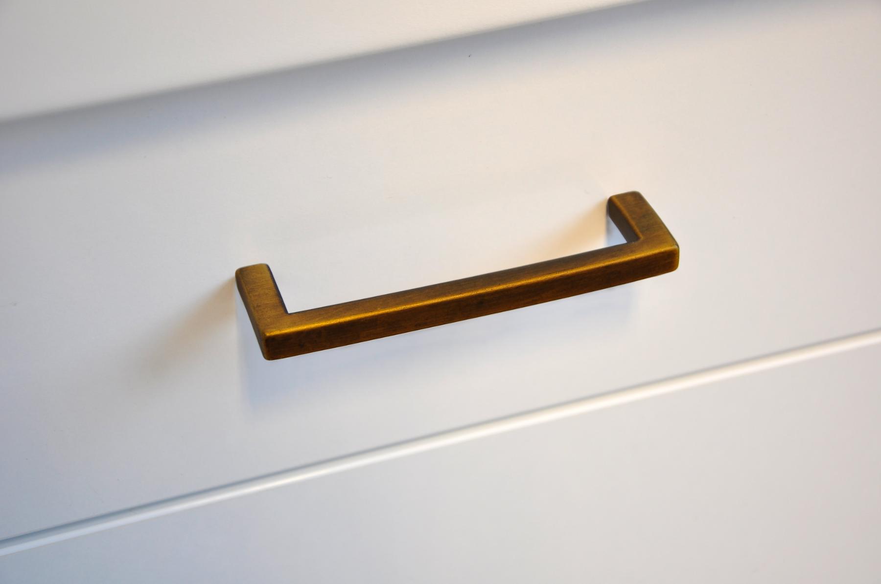 Square Slim | Handtag i Antik Mässing