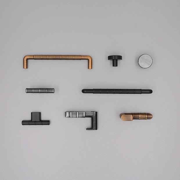 SR Bamboo | Knop i Antik Tin Ø 35 mm x D 26 mm SIRO SR-2612-35ZN75 FINICC