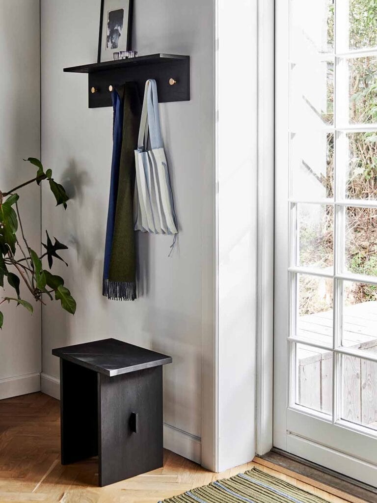 Stripe | Dørmåtte 50X72 Cm - Olive/Blå - Genanvendt Polyester L 72 cm x B 50 cm MOUD Home MH-211211 FINICC