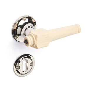 Svanemølle | Dörrhandtag i Ask / Nickel - 1770/1771 rosetter och nyckelskyltar