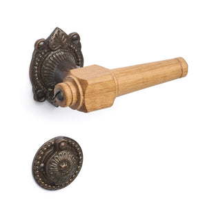 Svanemølle | Dörrhandtag i Natur Ek / Brunerad - 1670/1671 rosetter och nyckelskyltar