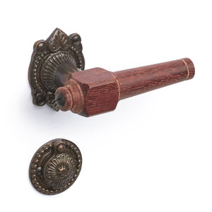 Svanemølle | Dörrhandtag i Mahogny / Brunerad - 1670/1671 rosetter och nyckelskyltar