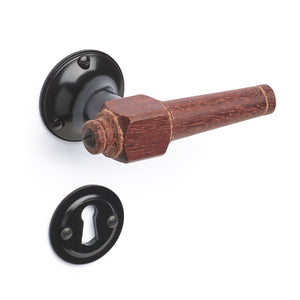 Svanemølle | Dörrhandtag i Mahogny / Svart - 1770/1771 rosetter och nyckelskyltar