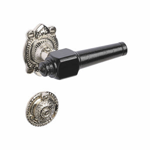 Svanemølle | Dörrhandtag i Svart / Nickel - 1670/1671 rosetter och nyckelskyltar