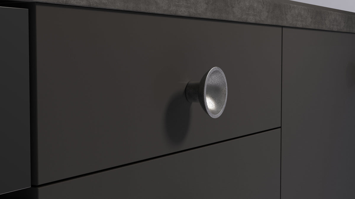 Tazza | Knop i Antik Jern Finish Ø 50 mm x D 30 mm METAKOR MK-11.4193.59 FINICC