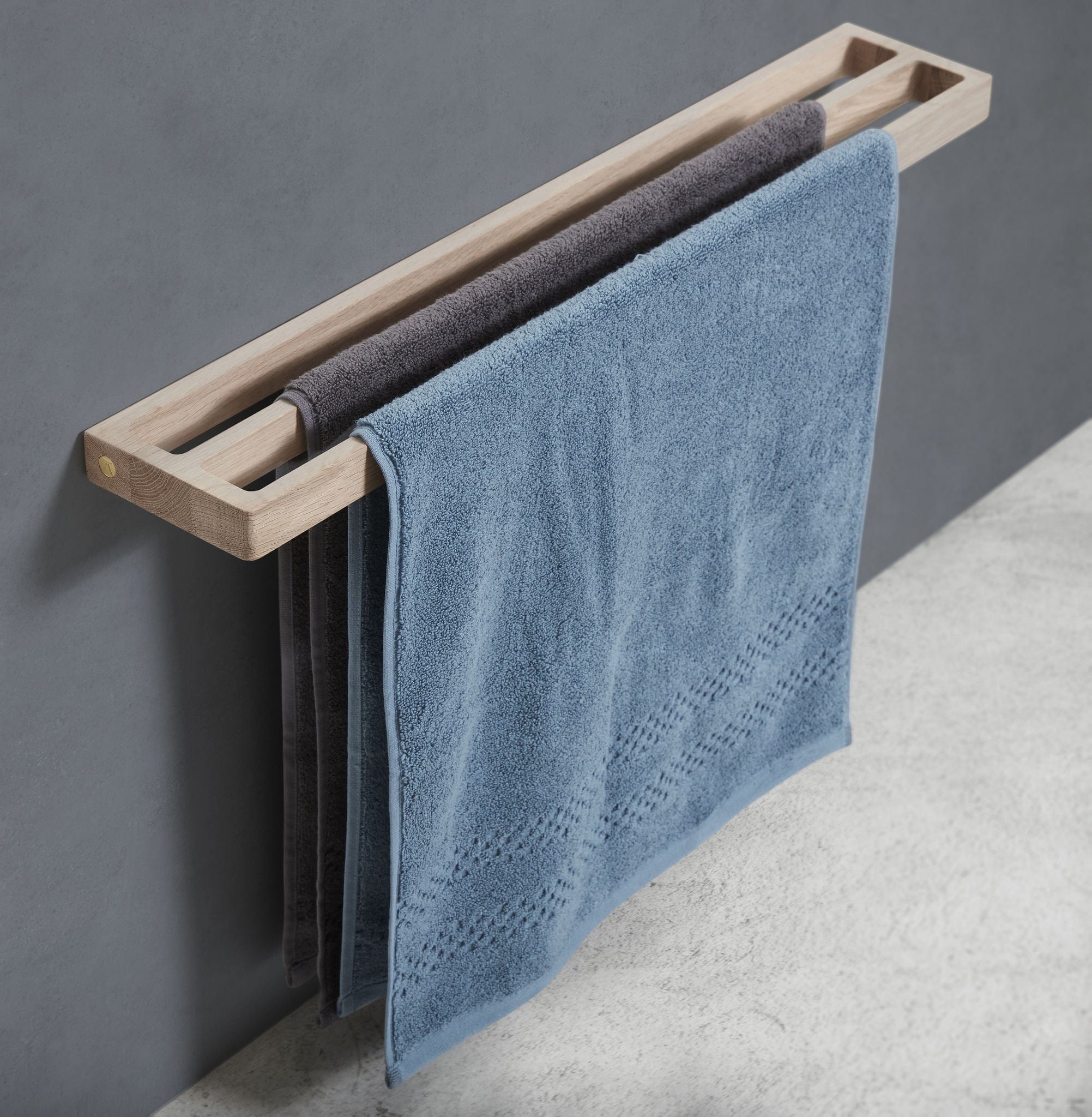 Towel Rack Double | Handdukshållare i Ek