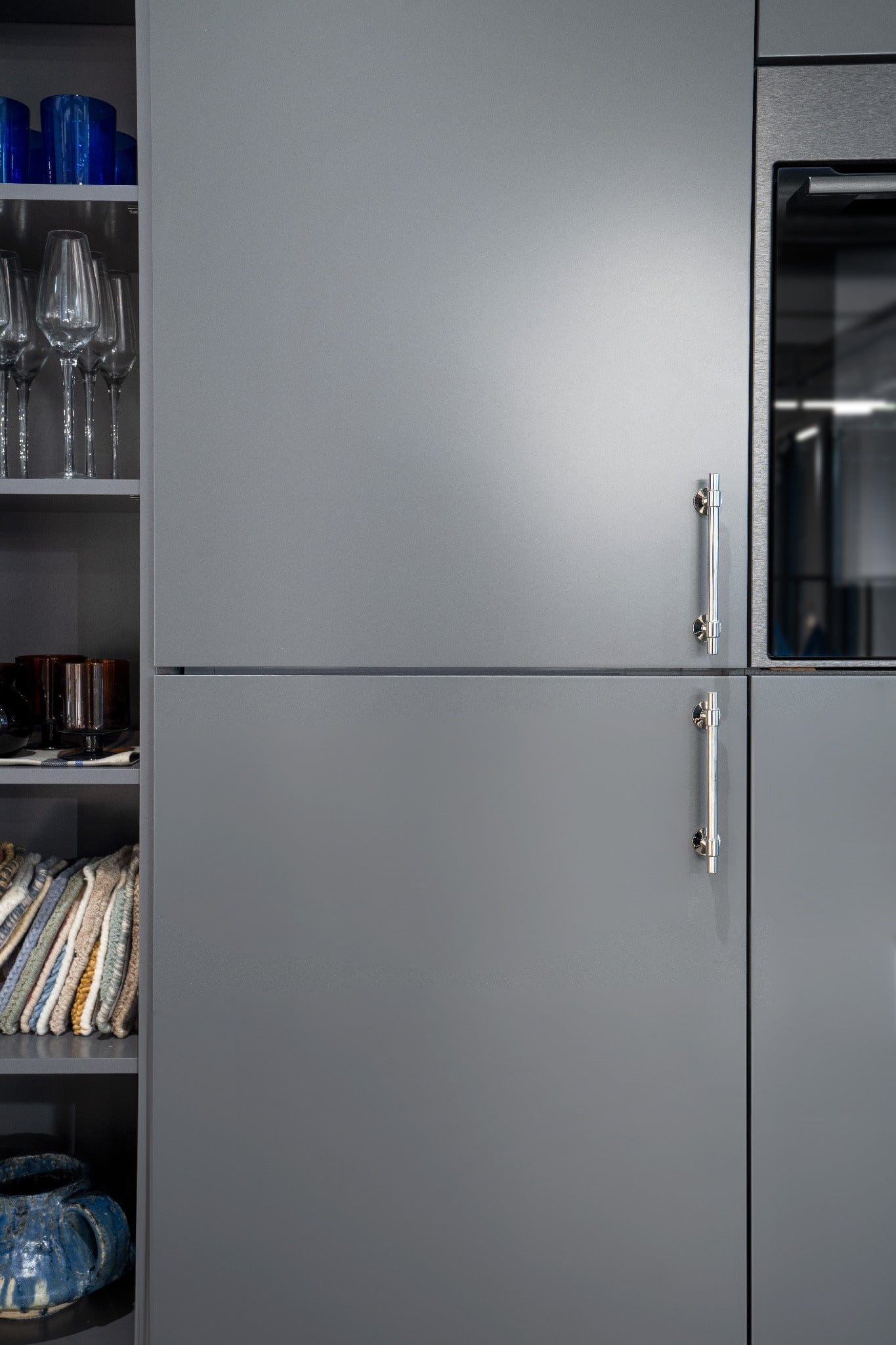 Uniform | Greb i Blank Nikkel L 178 mm (C/C 128 mm) Beslag Design 343302-11 FINICC