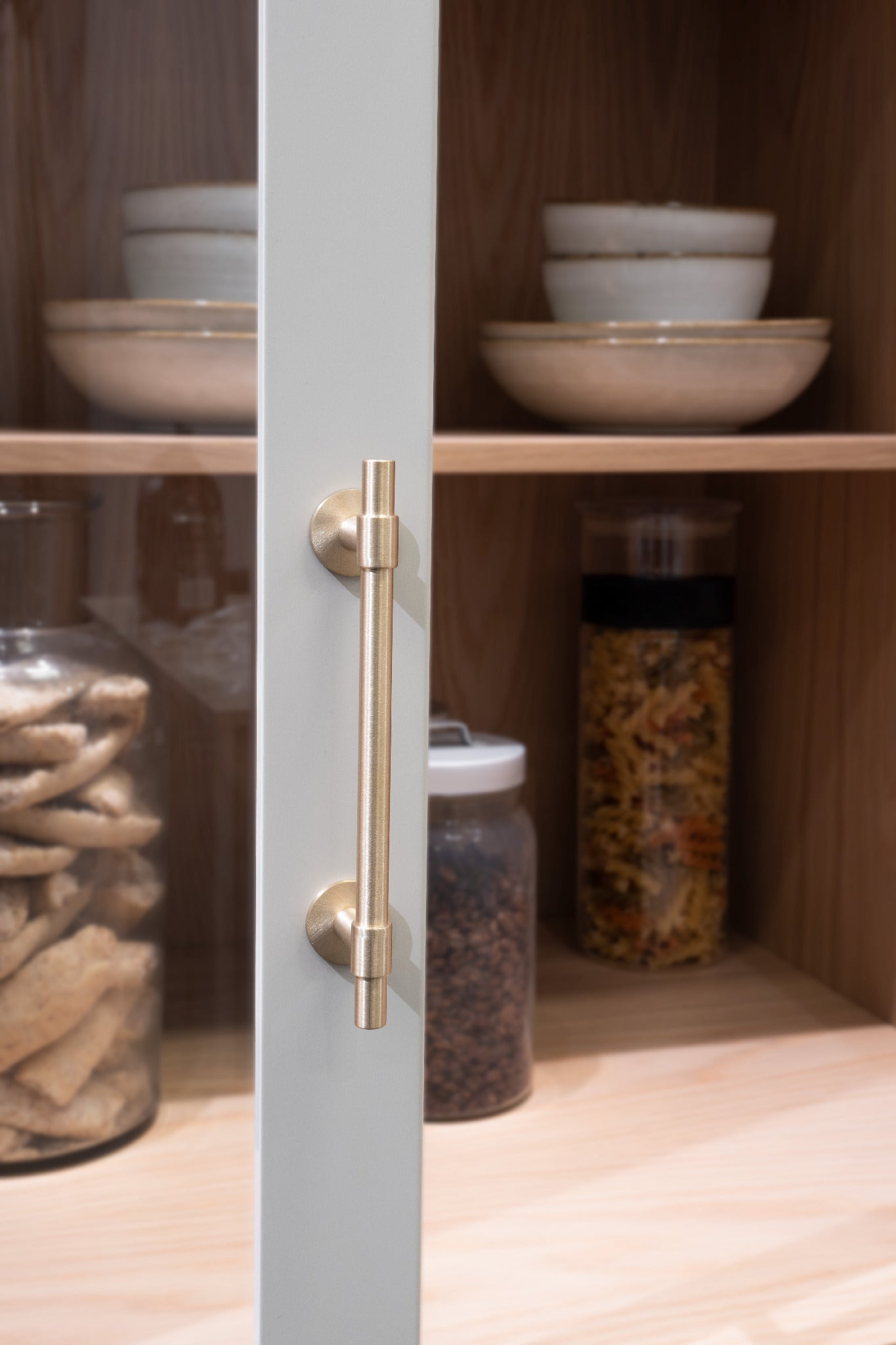 Uniform | Greb i Børstet Messing uden Lak L 178 mm (C/C 128 mm) Beslag Design 343301-11 FINICC