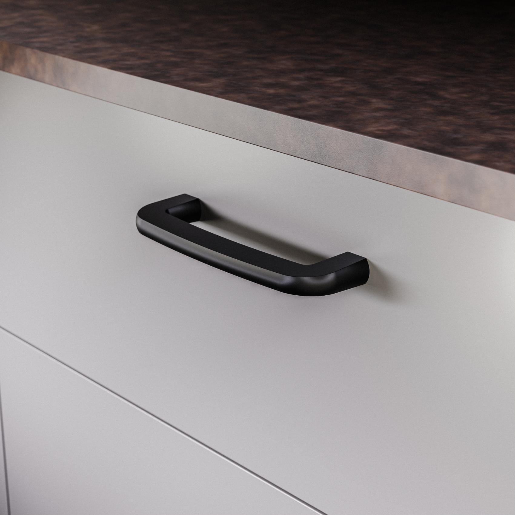 Visby | Greb i Mat Sort L 146 mm (C/C 128 mm) Twentytwo TF-10210082 FINICC