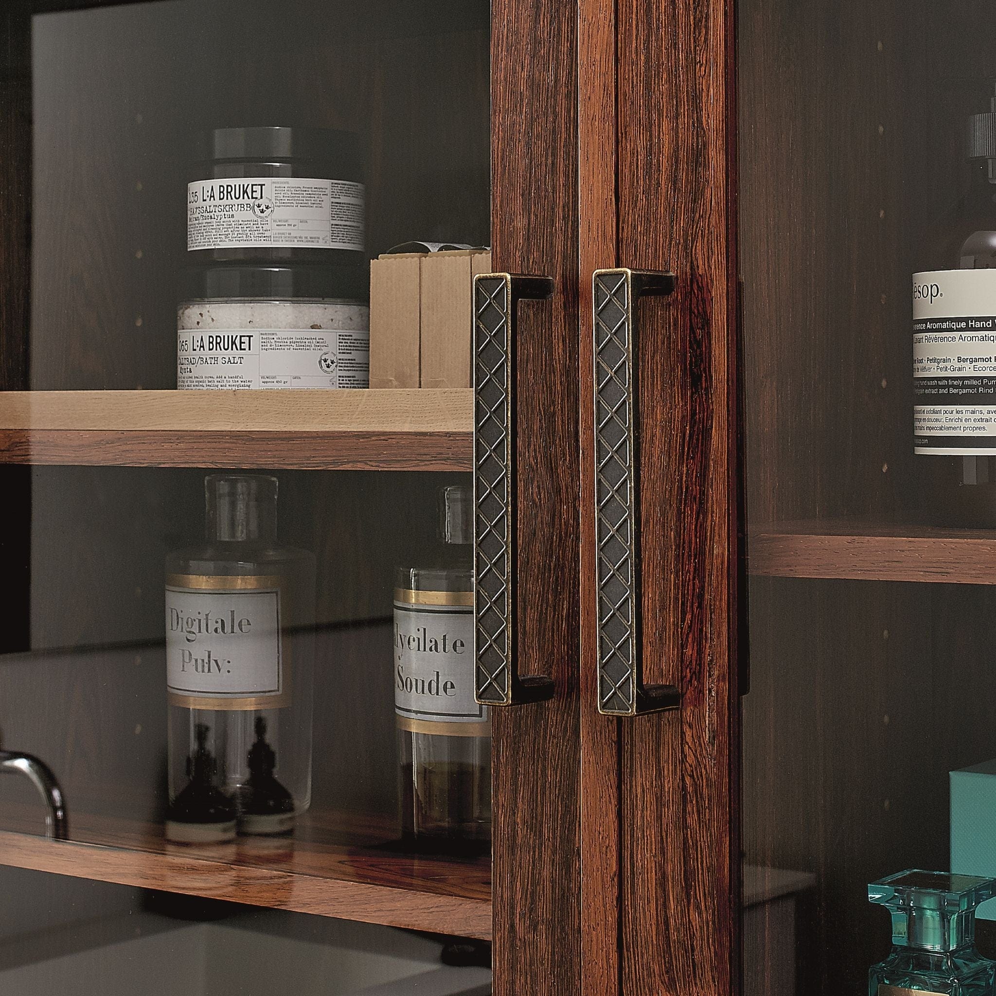 Wafer | Greb i Antik Brun L 171,5 mm (C/C: 160 mm) Furnipart FP-546460160-23 FINICC