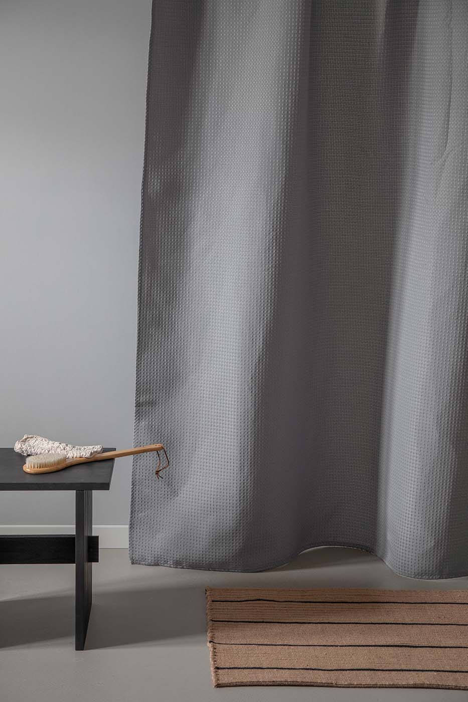 Waffle | Badeforhæng I Grå MOUD Home FINICC
