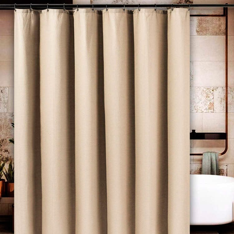 Waffle | Badeforhæng I Khaki L 180 cm x H 220 cm MOUD Home MH-211093 FINICC