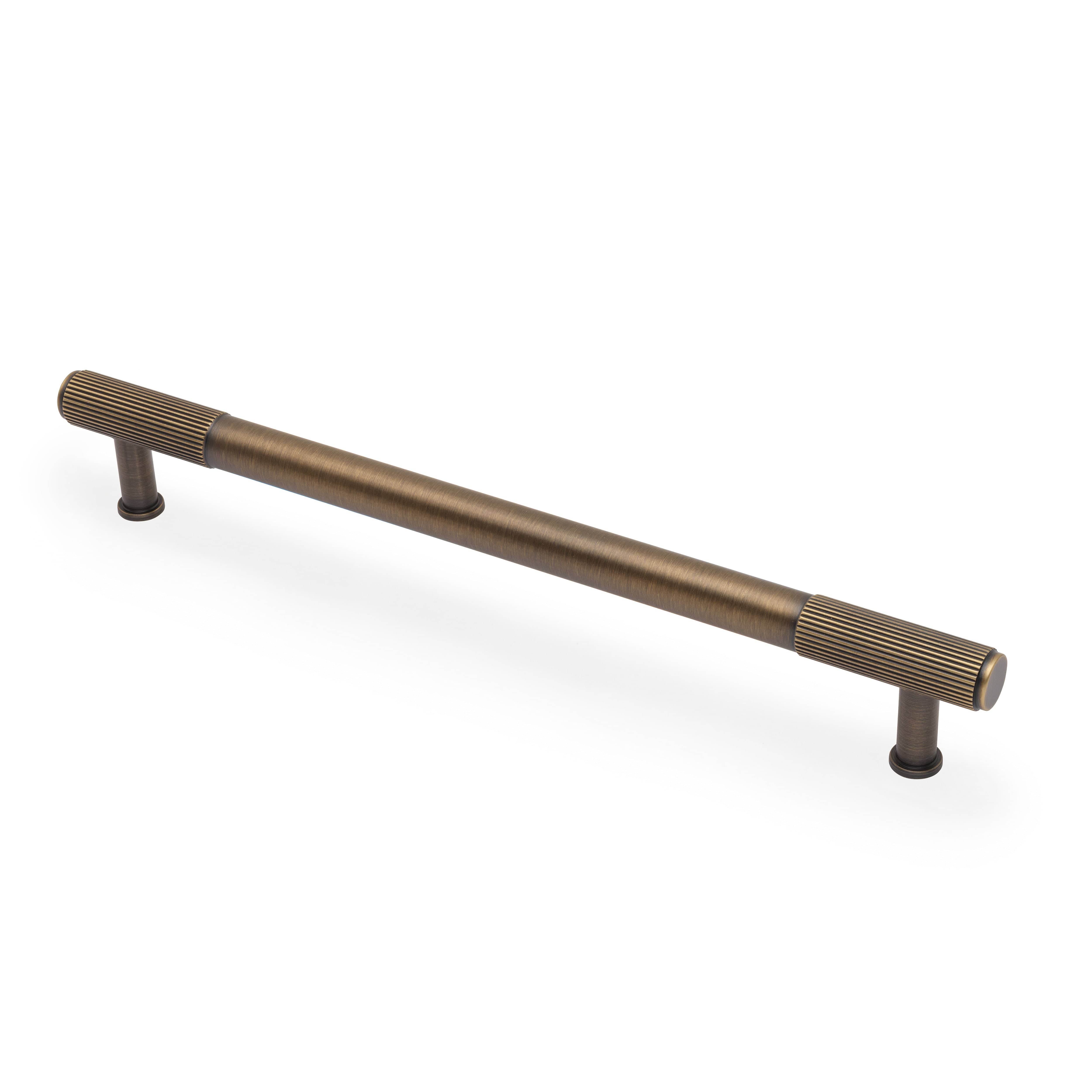 Washington Reeded | Greb i Antik Messing L 261 mm (C/C 224 mm) Alexander & Wilks AW854R-224-AB FINICC