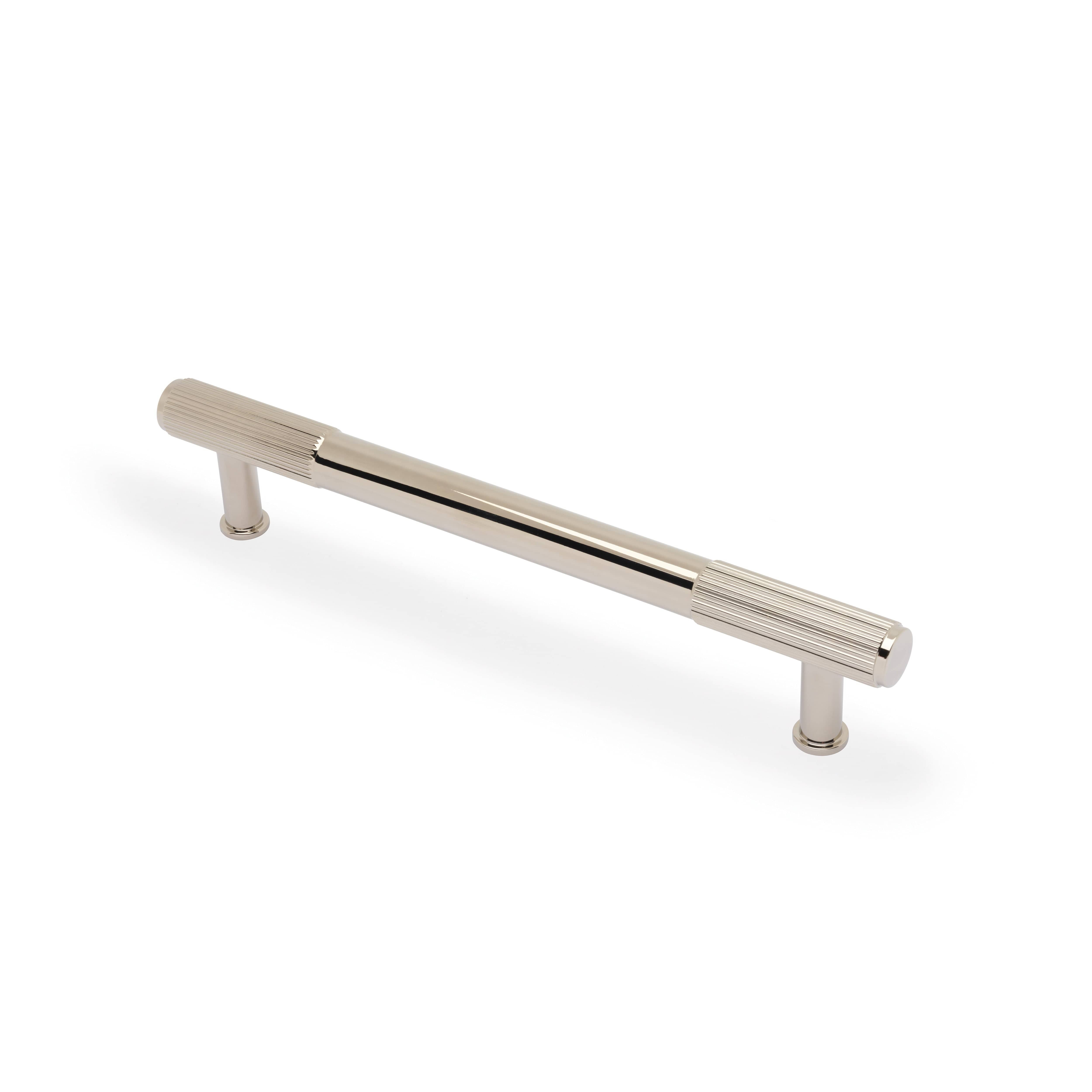 Washington Reeded | Greb i Blank Nikkel L 197 mm (C/C 160 mm) Alexander & Wilks AW854R-160-PNPVD FINICC