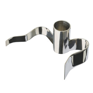 Wavy | Ljusstake i Blank Silver