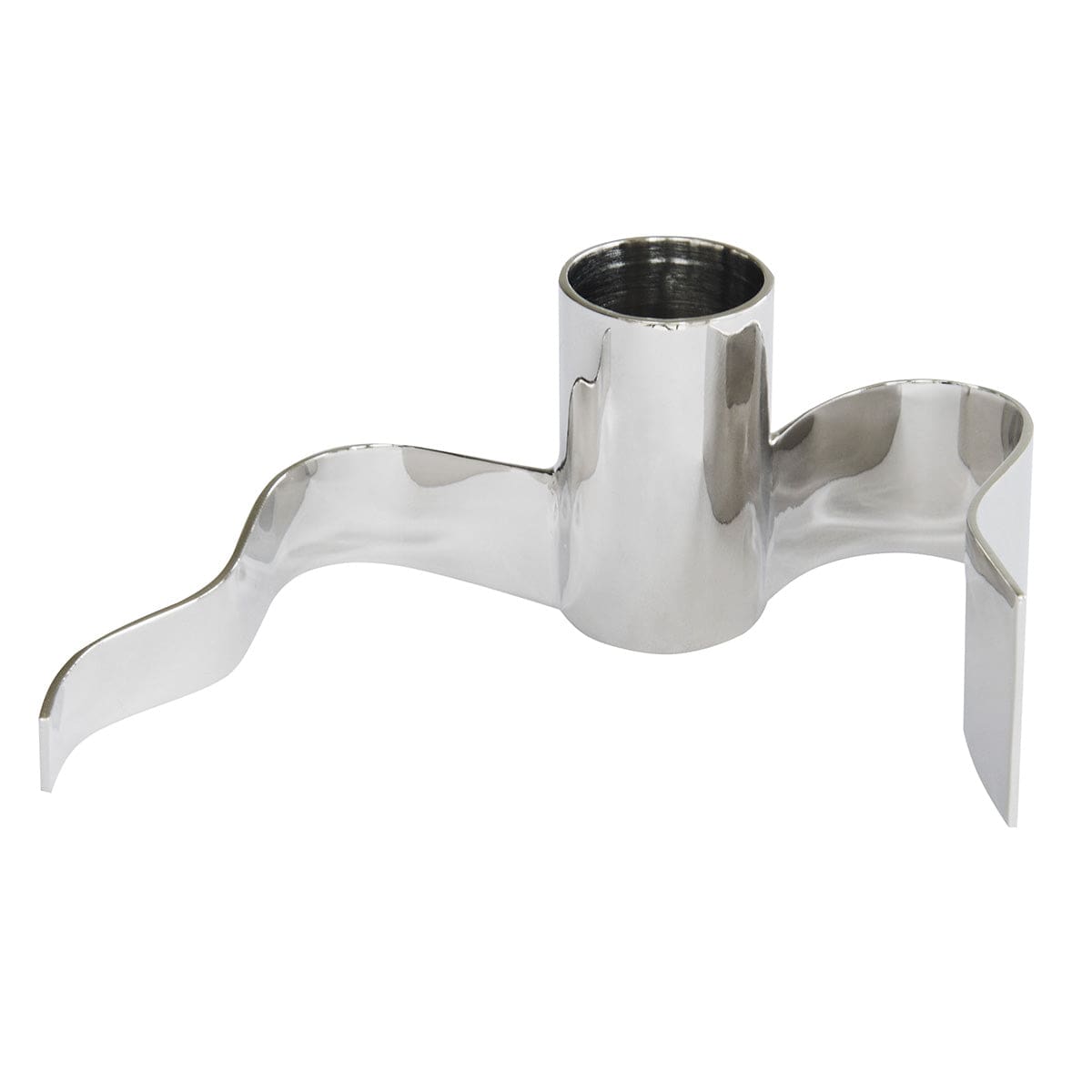Wavy | Ljusstake i Blank Silver
